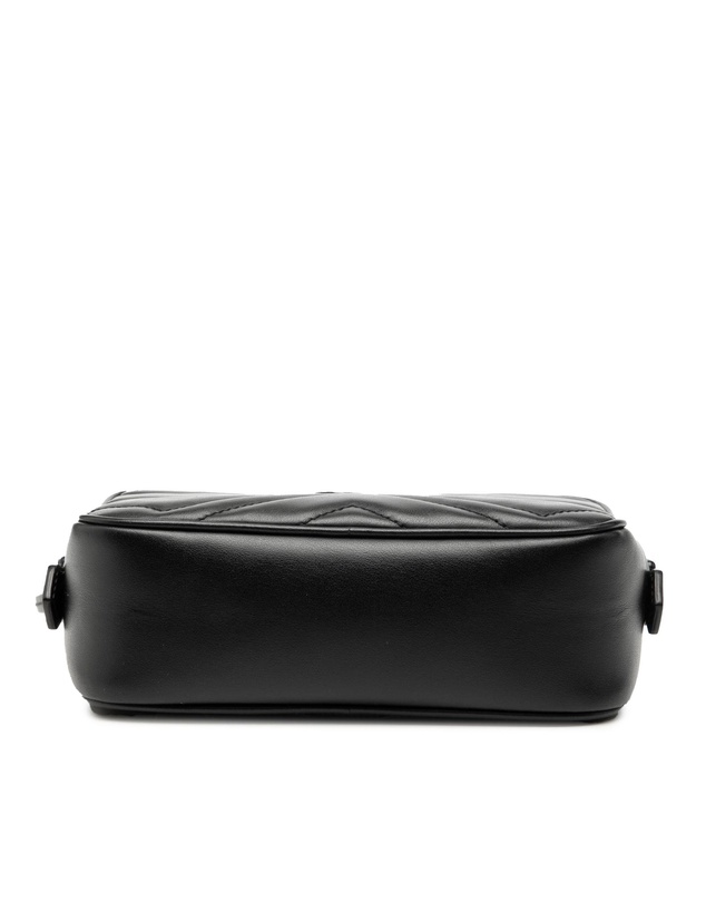 Pre-Loved by Azura Reborn - Pre-Loved Mini GG Marmont Matelasse Leather Monochrome Crossbody