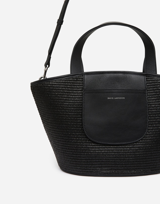David Lawrence - Menzia Raffia Tote Bag