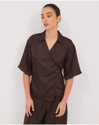 Calli - Easton Satin Shirt