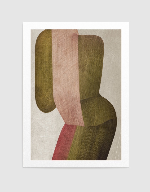 Olive et Oriel - Metal Brushs No2 by Alma Art Print