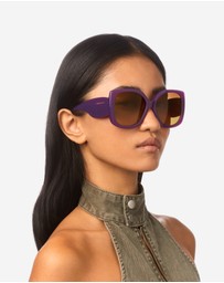 Hawkers Co - Hawkers - Fervor - grape purple tobacco  Sunglasses for Men and Women UV400