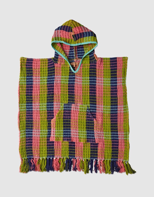 Kip&Co - Florida Tartan Kids Waffle Poncho - Kids
