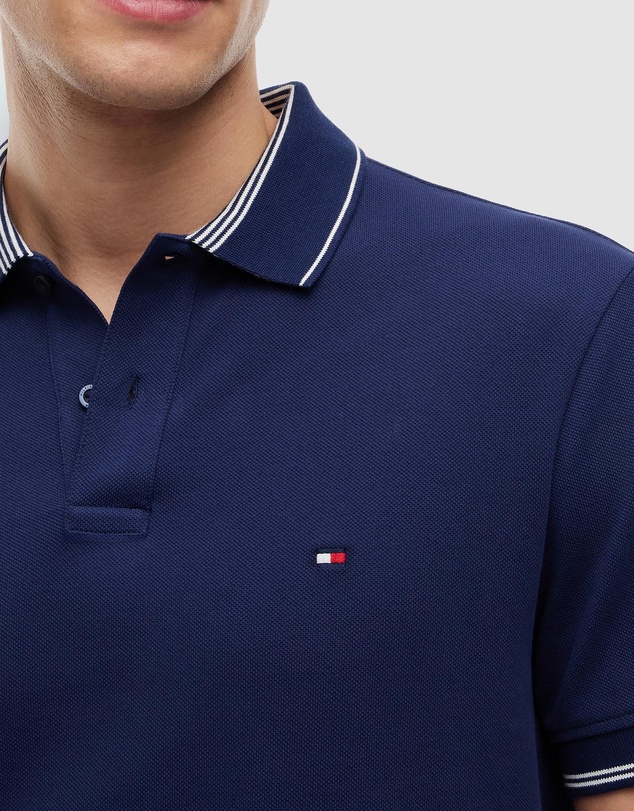 Tommy Hilfiger - Heritage Regular Fit Stripe Trim Polo Shirt