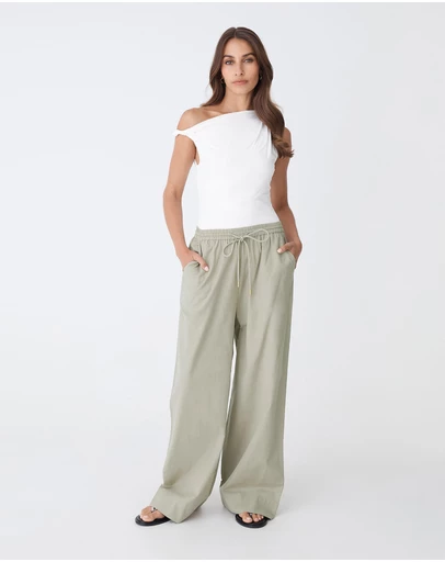 Forcast - Bronte Cotton Drawstring Pants