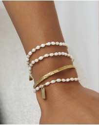 Arms Of Eve - Amber Pearl and Gold Bracelet