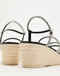 Holster - Viva Espadrille High Wedge - Vegan - Black - Women's