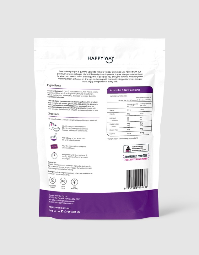 Happy Way - Grape Flavour Happy Gummies Mix