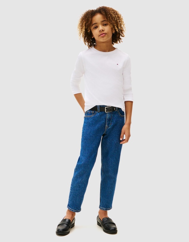 Tommy Hilfiger - Basic Crew Knit Long Sleeve T-Shirt - Teens