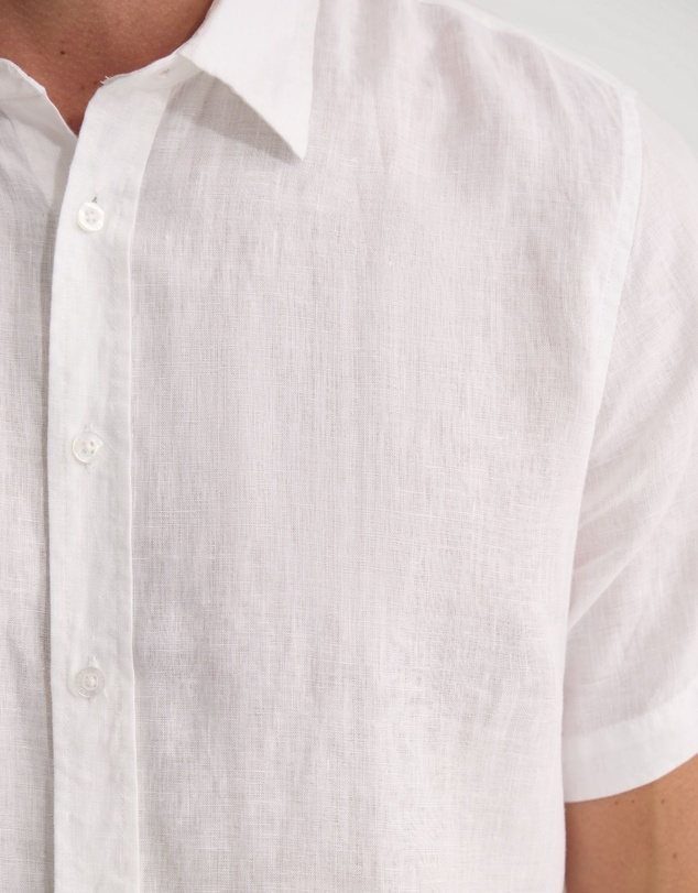 Oxford - Leyton French Linen Short Sleeve Shirt