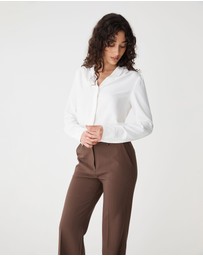 Forcast - Claudia Pleat Neck Blouse