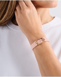 Ted Baker - Lileey Rose Gold-Tone Nude Pink Leather Watch