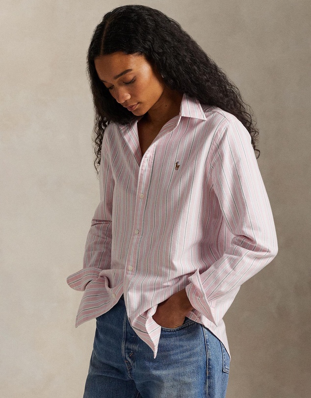 Polo Ralph Lauren - Classic Fit Striped Cotton Oxford Shirt - The ICONIC Exclusive