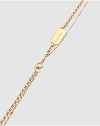 Kuzzoi - ICONIC EXCLUSIVE - Necklace Men Layer Heirloom Compass in 925 Sterling Silver Gold Plated