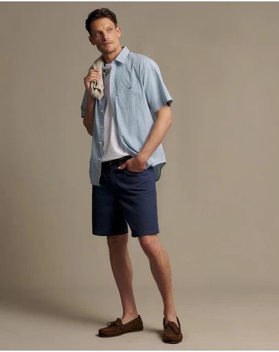 R.M.Williams - Quinn Poplin Check SS Shirt