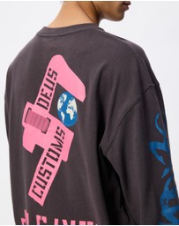Deus Ex Machina - Swell Maps Oversized LS Tee