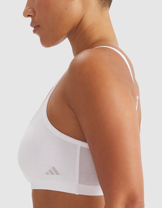 adidas Sportswear - 2 Pack Active Modal Comfort Wirefree Bralette With Cotton
