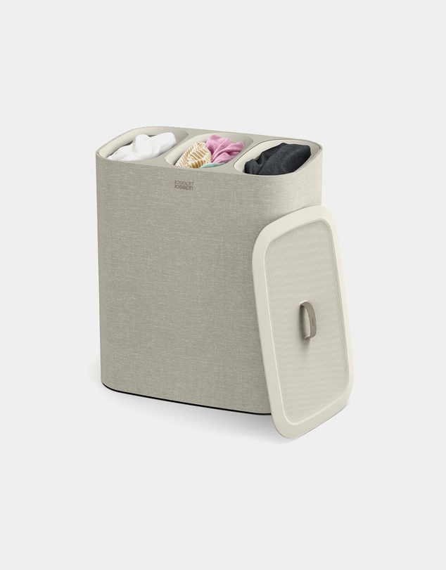 Joseph Joseph - Tota Trio 90L Laundry Separation Basket (Ecru)