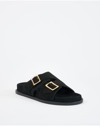 Sol Sana - Sato Footbed Black Suede