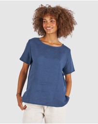 CAMIXA - Teena Linen T-shirt Top