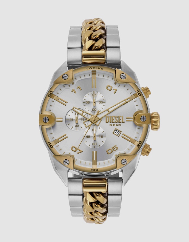 Diesel - Spiked Two Tone Chronograph Watch