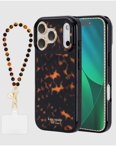 Kate Spade - Kate Spade Tortoise MagSafe Charm Bundle for iPhone 17 Pro