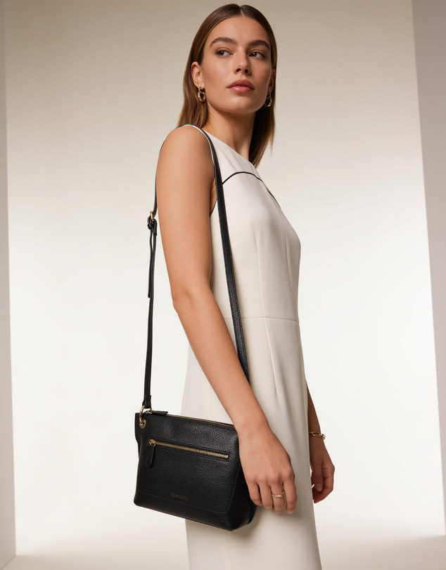 Pierre Cardin - Pierre Cardin Genuine Leather Crossbody Bag