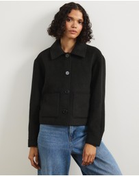 Atmos&Here - Joy Wool Blend Cropped Jacket