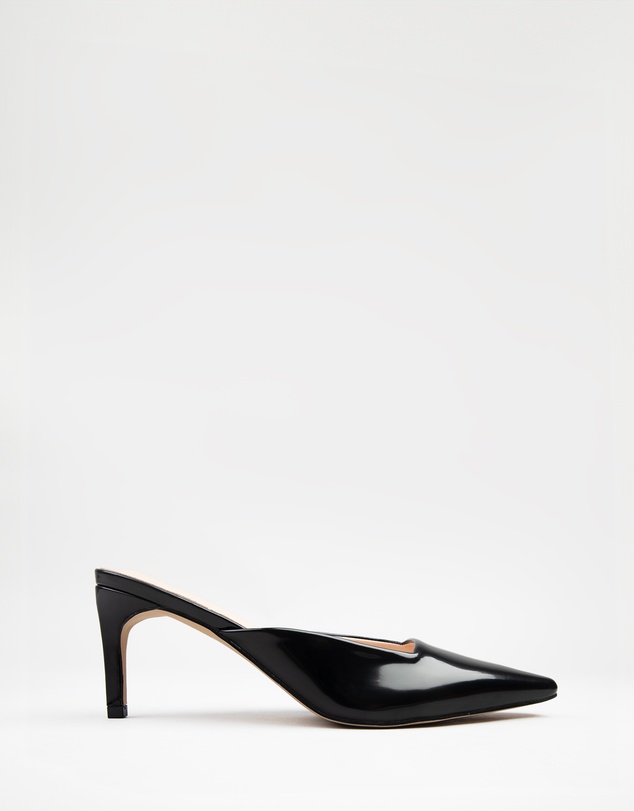 RAID - Miko kitten heeled mules in Black
