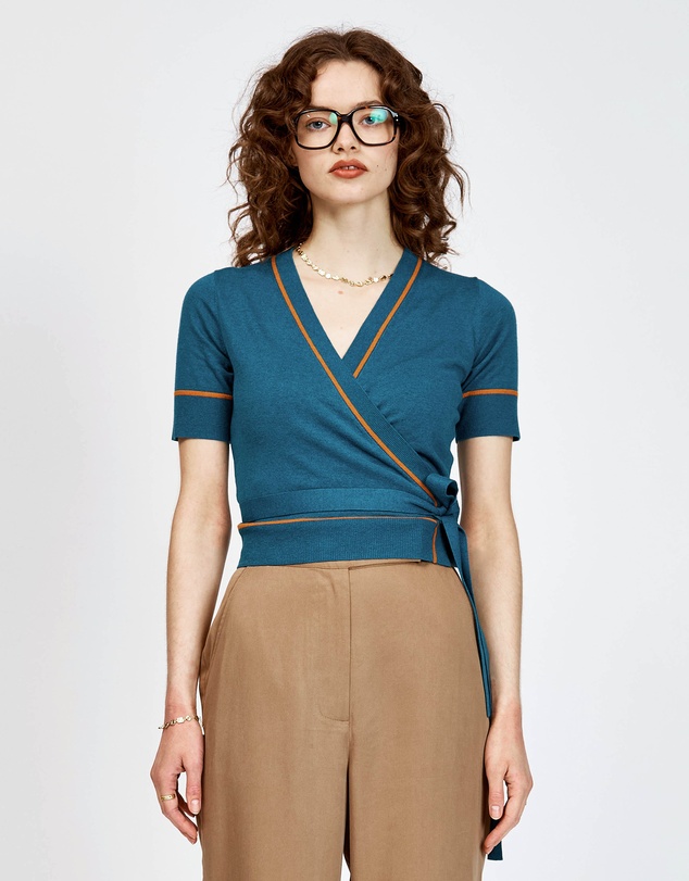 bul - Osprey Wrap Top Teal / Orange