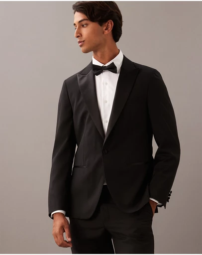Calvin Klein - Grosgrain Lapel Wool Dinner Jacket