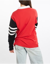 Vintage by The Real Deal - Pre Loved - Vintage 90s Adidas NCAA University of Nebraska Huskers Rugby Shirt