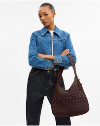 Coach - Refined Weave Straw Brooklyn Shoulder Bag 34