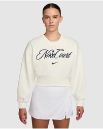 Nike - Court Collection French Terry Crew-Neck Tennis Top
