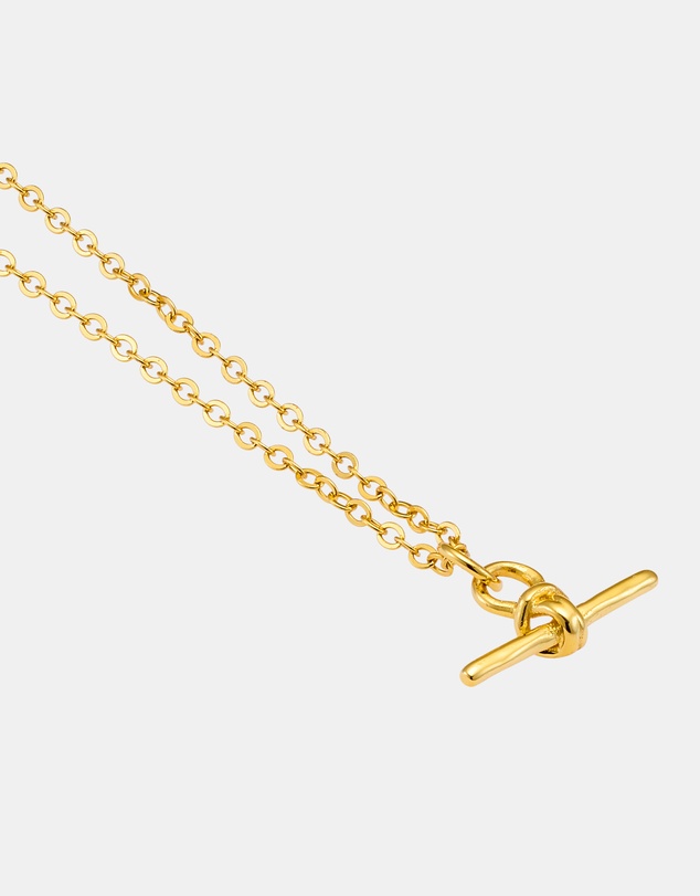 Zoe Olivia - 14K Gold Vermeil T-Bar Necklace
