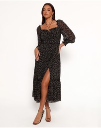Petal & Pup - Keziah Long Sleeve Maxi Dress - Navy Ditsy Floral