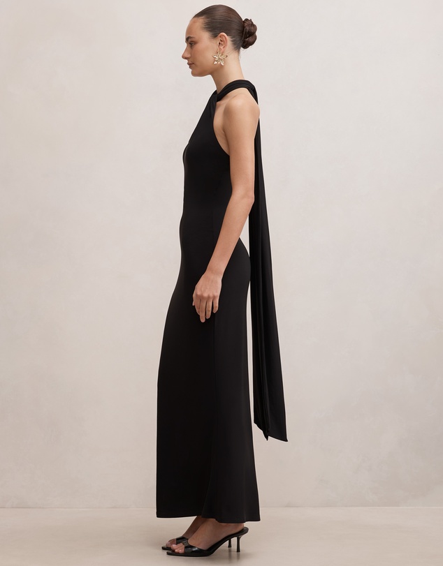 Forever New - Arlette Halter Neck Scarf Maxi Dress