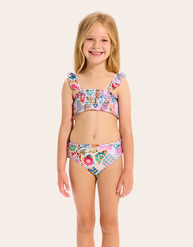 Seafolly - Beach Boheme Shirred Bikini - Kids