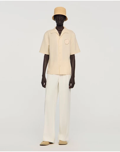 Sandro - Crochet Flower Shirt