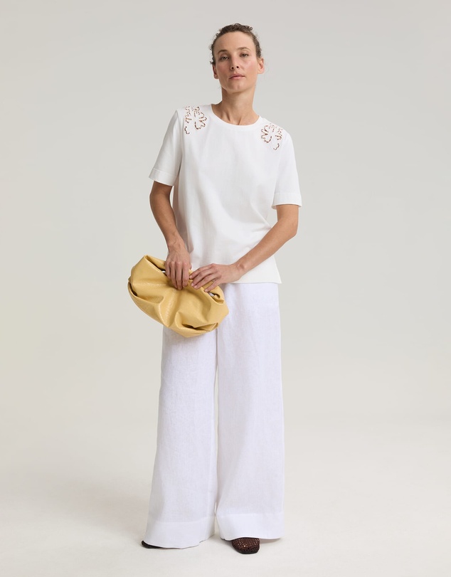 Sportscraft - Paloma Cotton Broderie Tee