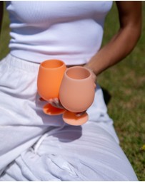 porter green - stemm | silicone unbreakable wine glasses