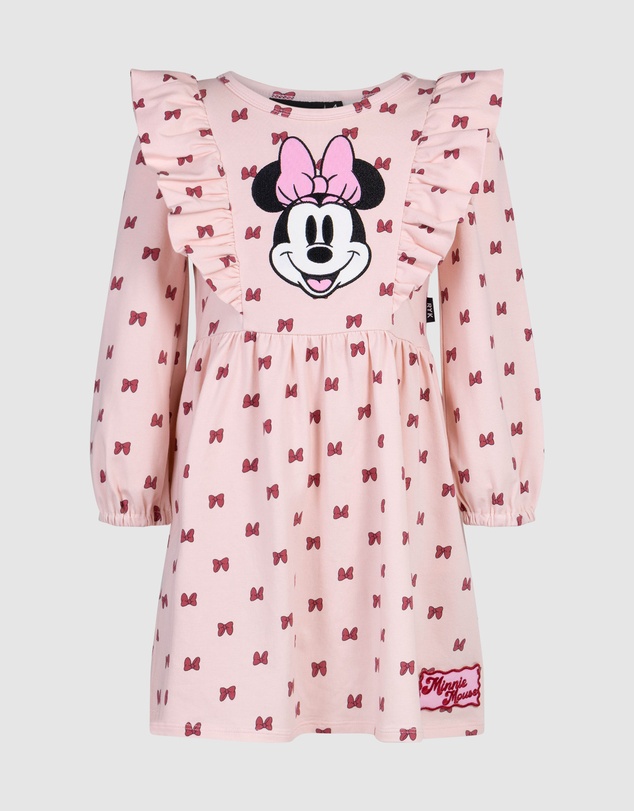 Rock Your Kid - Minnie Mouse Minnie Bow Long Sleeve Jersey Dress
