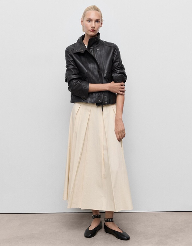 M.N.G - Pleated Midi-Skirt