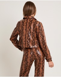 Alice In The Eve - Stassy Snake PU Coat