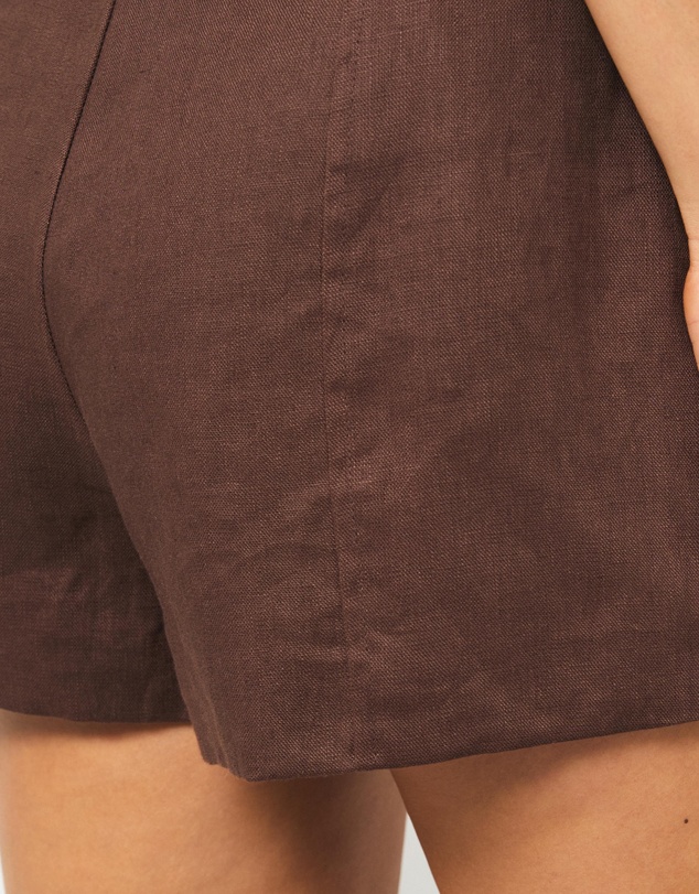 AERE - Daisy Clean Linen Mini Shorts
