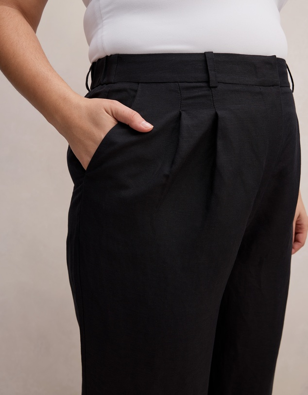 Forever New Curve - Eva Curve Linen Wide Leg Pants