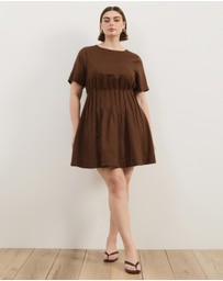 Atmos&Here Curvy - Maya Pleat Mini Dress