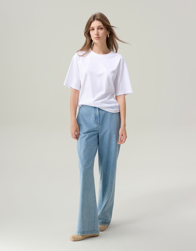IDA+S - Sylvia Silky White T-shirt
