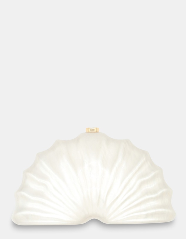 Morgan & Taylor - Meri Acrylic Clutch in White