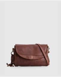 Evity - Ari Leather Flap Crossbody Bag