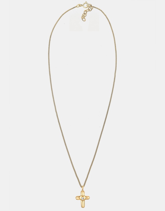 Elli Jewelry - Heart Crystal Kids Necklace in Gold-Plated 925 Silver